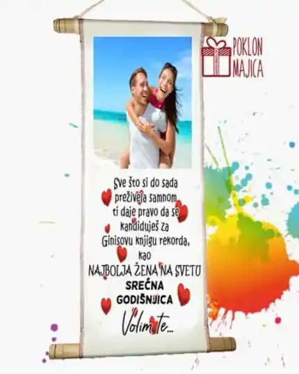 Zena za ginisovu knjigu rekorda - tapiserija