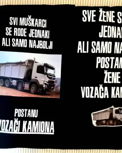 Majica za vozace kamiona i njihove zene