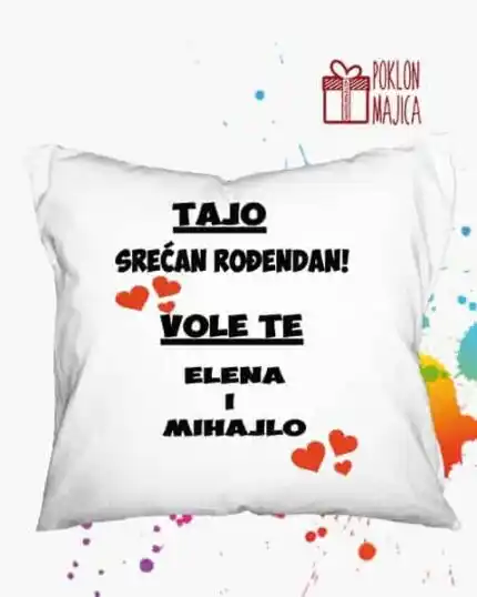 Tajo srecan rodjendan - jastuk
