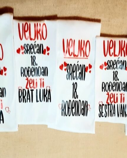 Veljko srecan 18. rodjendan (1kom)
