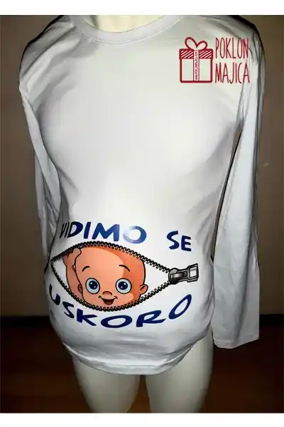 Vidimo se uskoro dug rukav – Majica sa štampom