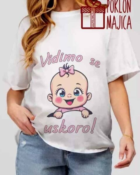 Vidimo se uskoro devojcica v91 – Majica sa štampom
