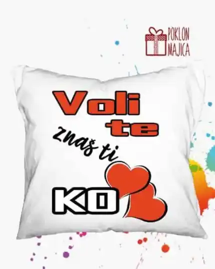 Voli te znas ti ko - jastuk