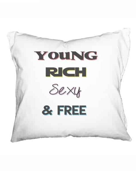 Young rich and sexy – Ukrasni jastuk sa štampom