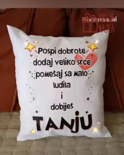 Jastuk za drugaricu prijateljicu devojku ženu