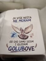 Golubar :) penzioner – Majica sa štampom – boja: bela