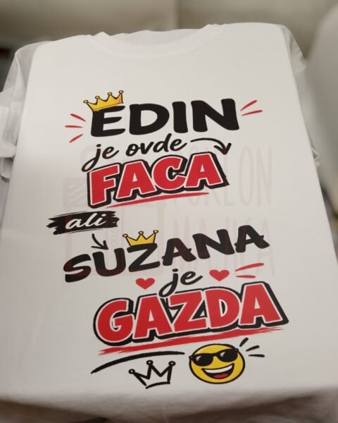 Edin je faca ;) – Majica sa štampom
