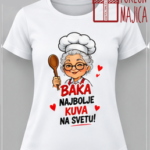 Baka najbolje kuva – Majica sa štampom