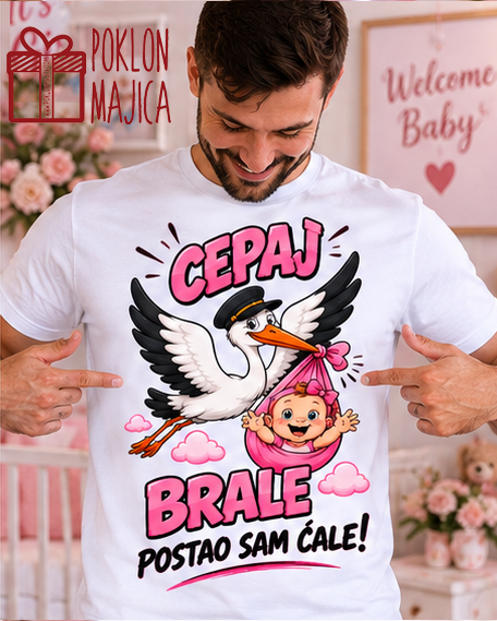 cepaj brale w12 roze 22026 Cepaj brale w12 devojčica – Majica sa štampom