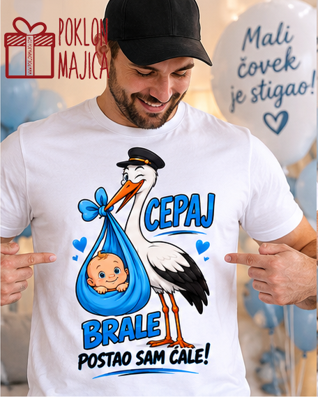 cepaj brale w13 plava 22026 Cepaj brale w13 dečak – Majica sa štampom