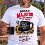 Dobar majstor uvek ima vremena za kafu – Majica sa štampom
