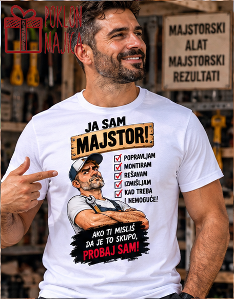 Ja sam majstor – Majica sa štampom