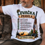 Lovačka pravila – Majica sa štampom