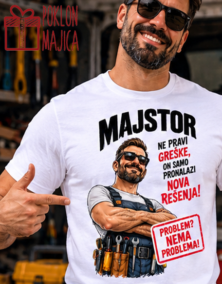 Majstor ne pravi greške – Majica sa štampom
