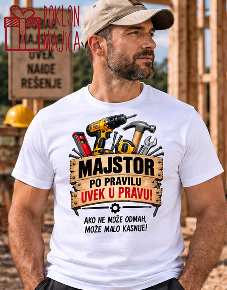 Majstor po pravilu uvek u pravu – Majica sa štampom