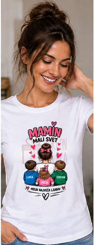 mamin mali svet Mamin mali svet – Majica sa štampom