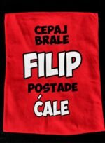 Filip postade cale – Majica sa štampom – boja: crvena