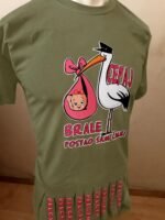 Cepaj brale – Roda i pelceri roza – Majica sa štampom – boja: zelena