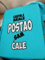 Cepaj brale (neutralna) – Majica sa štampom – boja: plava