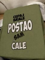 Cepaj brale (neutralna) – Majica sa štampom – boja: zelena