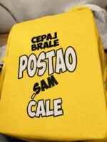 Cepaj brale (neutralna) – Majica sa štampom – boja: žuta
