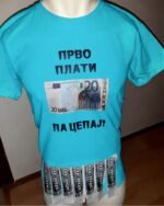 Plati pa cepaj brale sa pelcerima – Majica sa štampom – boja: plava