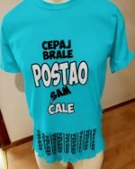 Cepaj brale neutralna sa pelcerima – Majica sa štampom – boja: plava