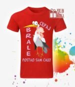Cepaj brale v12 roza – Majica sa štampom – boja: crvena