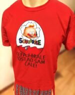 Kinder cepaj brale :) – Majica sa štampom – boja: crvena