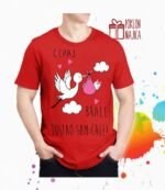 Cepaj brale v41 devojčica – Majica sa štampom – boja: crvena