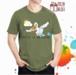 Rodio se + ime po želji – Majica sa štampom – boja: zelena