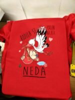 Rodila se Neda – Majica sa štampom – boja: crvena