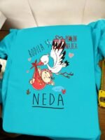 Rodila se Neda – Majica sa štampom – boja: plava
