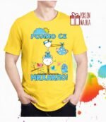 Rodio se Mihailo – Majica sa štampom – boja: žuta