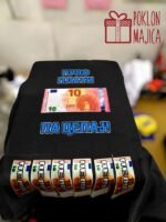 Prvo plati 10e pa cepaj – Majica sa štampom – boja: crna
