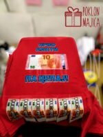 Prvo plati 10e pa cepaj – Majica sa štampom – boja: crvena