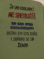 Ne smetaj – Majica sa štampom – boja: zelena