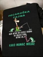 Pecaroška tajna – Majica sa štampom – boja: crna