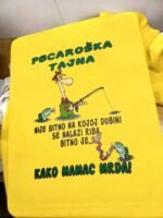 Pecaroška tajna – Majica sa štampom – boja: žuta