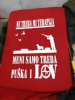 Ne treba mi terapija – Majica sa štampom – boja: crvena