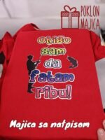 Otiso sam da fatam ribu – Majica sa štampom – boja: crvena