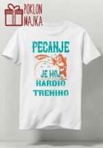 Pecanje je moj kardio trening :) – Majica sa štampom – boja: bela