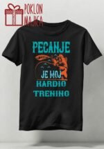 Pecanje je moj kardio trening :) – Majica sa štampom – boja: crna