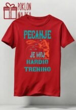Pecanje je moj kardio trening :) – Majica sa štampom – boja: crvena