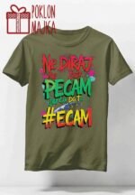 Ne diraj me dok pecam V33 photo – Majica sa štampom – boja: zelena