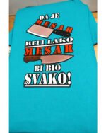 Da je mesar biti lako – Majica sa štampom – boja: plava