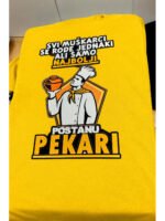 Pekari V2 – Majica sa štampom – boja: žuta