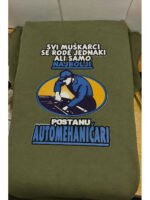 Automehanicar – Majica sa štampom – boja: zelena