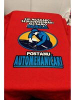 Automehanicar – bela – Majica sa štampom – boja: crvena