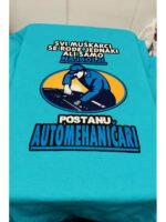Automehanicar – bela – Majica sa štampom – boja: plava